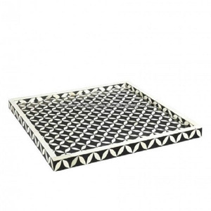 Artisanat de luxe Plateau de service en bois fait à la main de haute qualité le plus vendu Plateau à dessert et à nourriture à bas prix pour restaurant et hôtel - Product Image 4