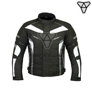 Chaqueta de motocicleta impermeable reflectante 3/4 para hombre, protectores aprobados por la CE, forro extraíble acolchado para equipo de Turismo de Otoño/Invierno - Product Image 3