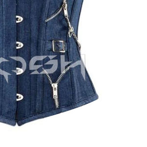 Corsé de Mezclilla con Varillas de Acero para Mujer, Moda al por Mayor - Product Image 6