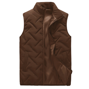 Suave al tacto abrasión al aire libre senderismo transpirable hombres ligero chaleco acolchado poliéster impermeable prendas de vestir exteriores para Golf y correr - Product Image 4