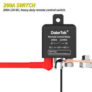 Interruttore di Disconnessione Batteria <span class=keywords><strong>Auto</strong></span> Elettrico 12V 200A <span class=keywords><strong>con</strong></span> <span class=keywords><strong>Telecomando</strong></span>, Clip per Batteria e Chiavi per Moto - Product Image 2
