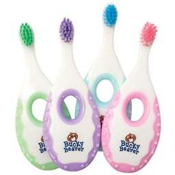 Cepillo de Dientes Extra Suave Ipana Bucky's para Bebés y Niños, Cerdas de Nylon Súper Suaves, Envoltura Individual, 50 Unidades por Caja, Caja Individual para Uso Doméstico - Product Image 1