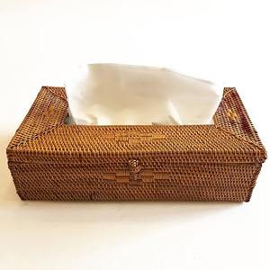 Caja de Almacenamiento Hecha a Mano con Cubierta de Mimbre y Ratán Vintage, Ecológica y Natural para Decoración del Hogar, Venta al por Mayor desde Vietnam - Product Image 1