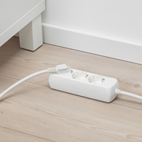 Multiprise Schuko Don Feliz sans interrupteur, protection enfant, 3 prises, 3680W, 16A, 250V, câble 1,5/3/5m, fabrication chinoise
