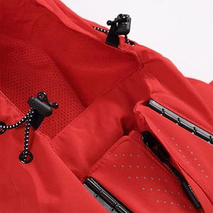 Chaqueta cortavientos impermeable con capucha para hombre, impermeable ligero de carcasa suave para exteriores, ropa deportiva para senderismo y correr - Product Image 2