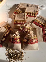 Tas rami hadiah pernikahan hadiah berkelanjutan ramah lingkungan tas tangan Festival perjalanan penghangat rumah tas perayaan tradisional