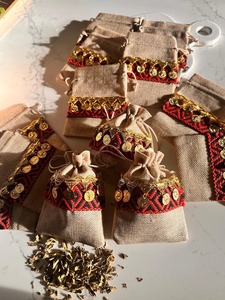 Favor de la boda Bolsas de yute Ecológico Regalos de devolución sostenibles Inauguración DE LA CASA Viajes Festival Bolsos Celebraciones tradicionales Bolsa - Product Image 6