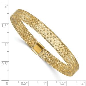 Leslie's 10K Polished <b>Stretch</b> Fine Bangle - Product Image 2