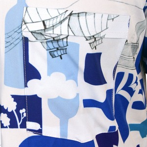 เสื้อพิมพ์ลายฮาวายของผู้ชายชุดสูทสองชิ้นกางเกงขาสั้นชุดสั้นสำหรับผู้ชายชุดฤดูร้อนชายหาดลายดอกไม้ - Product Image 3