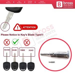 ก้านล็อคพวงมาลัย BSP638 พร้อมกระบอกล็อคกุญแจ HU46 สำหรับ Combo Kadett Corsa Astra Tigra - Product Image 5