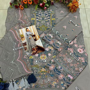 Robes pour femmes, nouveaux modèles en gros 2024, vêtements de mariage, salwar kameez pour femmes, costumes élégants - Product Image 5