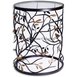 Mesa central de material de alta calidad de Metal de diseño antiguo con juego de 3 mesas de centro de Metal de aspecto atractivo de forma redonda multicolor - Product Image 5