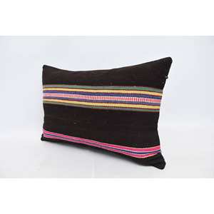 Multicolor Bohemian Kilim Pillow 16x24 Inch Luxury <b>Silk</b> <b>Cushion</b> Woven Vintage Print Pattern for Sofa Floor Use for Christmas - Product Image 4