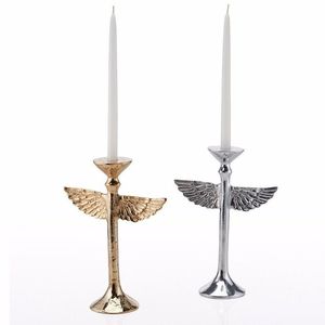 Soporte de portavelas de metal de diseño en capas, ideal para un arreglo ingenioso de velas en hoteles, spas o lugares para eventos - Product Image 6