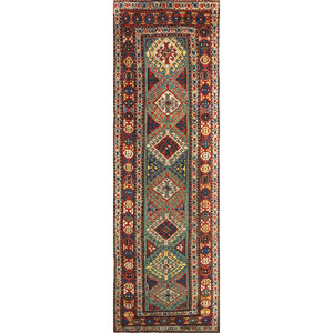Aalam Ivory Hand Knotted Wool Rugs Geometric Pattern for Home Use-Paem-97 by Jaipur Rugs US - Product Image 1