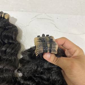Extensions de cheveux humains 100% vierges européens, Extensions de cheveux humains Remy à cuticule simple face, bon marché, vente en gros - Product Image 6