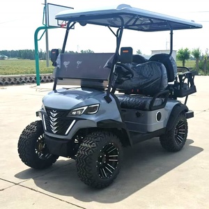 Voitures de golf électriques à prix bas, buggy en vente, mini voitures de golf canadiennes certifiées CE, 50-70 km/h, autonomie de 30-50 km, 4+2 places, batterie 12V - Product Image 5
