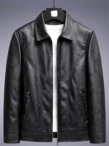 Chaqueta de Cuero Nueva Moda para Hombre, Chaqueta de Cuero Resistente al Viento, Chaqueta de Cuero de Alta Calidad - Product Image 5