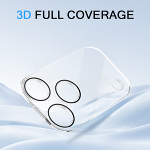 Protection d'objectif d'appareil photo en verre avec traitement anti-traces de doigts et anti-rayures pour les appareils mobiles iPhone 12/13/14 - Product Image 4