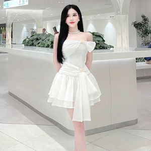 Beautyfuff เดรสชีฟองมินิหรูหราสำหรับผู้หญิง, เดรสลำลองสวมใส่สบายและซักได้ในถุงโพลีจากผู้ผลิตจากเวียดนาม - Product Image 4