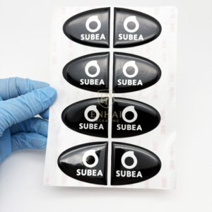 Không thấm nước và FADE-Resistant tùy chỉnh 3D PU Dome mềm nhãn bền thiết bị công nghiệp và thiết bị xây dựng thương hiệu nhãn - Product Image 3