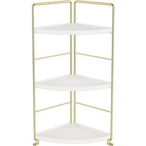 Étagère à épices en marbre et métal poli, parfaite pour le rangement de la cuisine, organisateur de salle de bain, utilisation de cadeaux d'hôtel à 3 niveaux - Product Image 3