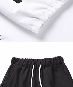 Sudadera con capucha y logotipo personalizado unisex conjunto 100% algodón poliéster chándal a prueba de viento invierno Jogger Sudadera con capucha técnica impresa para hombres - Product Image 3