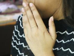 Stackable Silver <b>Ring</b> Handmade 925 Sterling Silver Minimalist <b>Ring</b> Diamond <b>Dainty</b> <b>Ring</b> For Her - Product Image 3