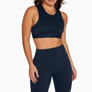 Venta al por mayor de estilo simple transpirable de alto impacto Yoga Tops de secado rápido Running Sports Bra - Product Image 1