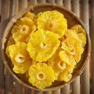 Anneaux d'ananas secs les plus vendus en vrac meilleur prix collations aux fruits tropicaux ananas tranchés déshydratés - Product Image 6
