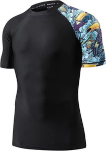 Custom MMA Rash Guards Manufacturer High-Quality Sublimation <b>Printing</b> MMA Rash Guards Fitness Wear for Gym - Product Image 2
