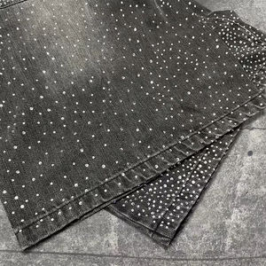 Pantalones Cortos Vaqueros de Mezclilla Holgados para Hombre, de Alta Calidad, con Bordado de Grafiti, Estilo Veraniego, de Marca Moderna - Product Image 4