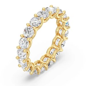 Anillo de Eternidad con Diamantes Cultivados en Laboratorio en Forma de Concha - Product Image 2