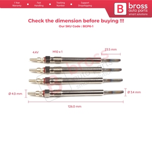 BGP6-1 4 Pcs <b>Heater</b> Glow <b>Plugs</b> GX2127 059963319E GE108 for - Product Image 5