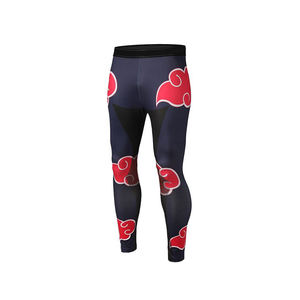 Meilleure vente Leggings de gymnastique à séchage rapide pour hommes, impression par sublimation personnalisée, vêtements d'entraînement avec logo à la taille, méthode de tissage tricoté - Product Image 3