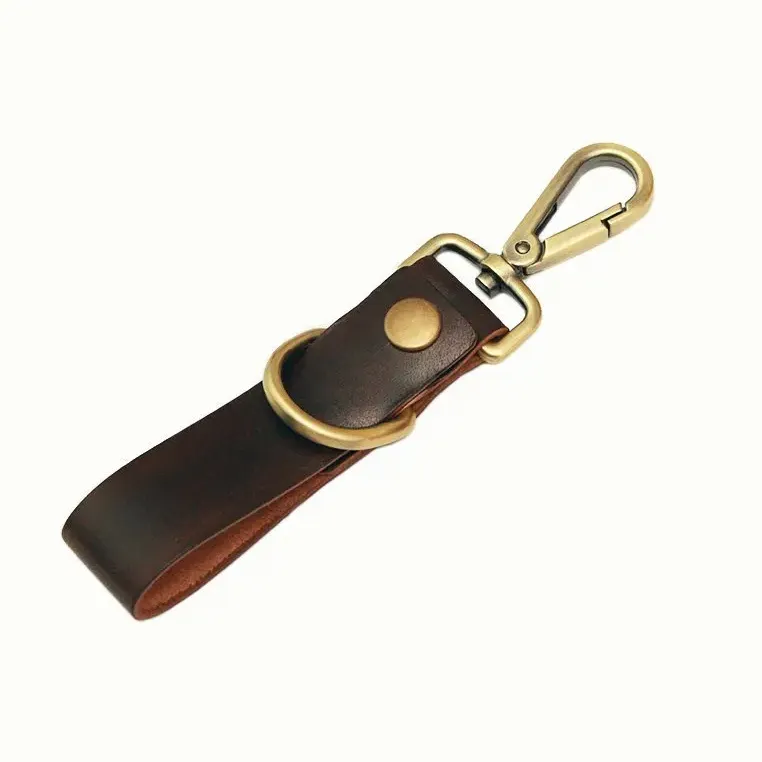 Porte-clés pour hommes de haute qualité Porte-clés en cuir Pierres de luxe Alliage métallique