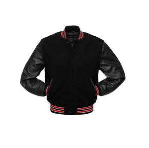 Veste de baseball varsity pour homme personnalisée avec manches longues, design en toile élégant, nouveau logo OEM sur le devant pour l'hiver - Product Image 5