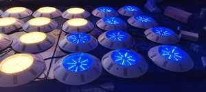 ไฟสระว่ายน้ำพลาสติก ABS 18W LED สีฟ้าใต้น้ำ HF011กันน้ำติดผนังให้คะแนน IP68 - Product Image 4