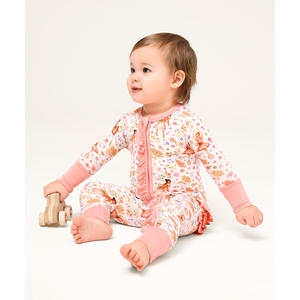 Chaussons décontractés en bambou pour bébés filles avec fermeture éclair bidirectionnelle, technique de tricot - Product Image 6