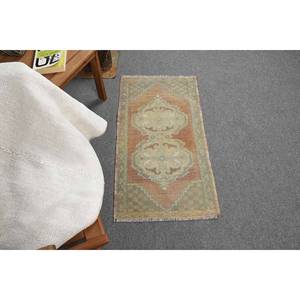 Alfombra de lana clásica vintage, diseño de retazos rústico marrón beige, hecha a mano, 160x310cm, sala de estar rectángulo para, respaldo de látex, felpa - Product Image 2