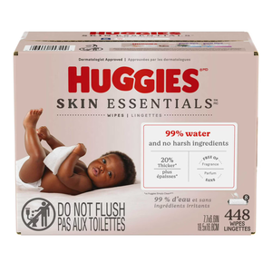 Lingettes pour bébé Huggies Skin Essentials, paquet de 8, 448 lingettes au total - Product Image 3