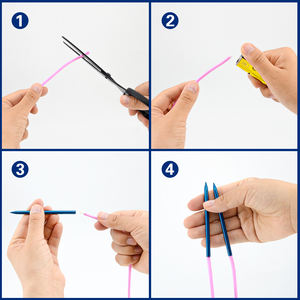 Acero inoxidable de alta calidad 550 Paracord FID, aguja de sutura de unión para cadenas de paracord de tejido - Product Image 3