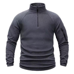 Premium quality <b>fleece</b> <b>men</b> jacket OEM Customize logo <b>Men's</b> Outdoor <b>Quarter</b> <b>Zip</b> <b>Fleece</b> Pullover - Product Image 1