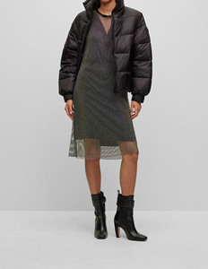 Veste matelassée longue à capuche pour femme pour l'hiver Chaude et moelleuse Remplissage en coton Fabrication directe Veste matelassée pour femme - Product Image 2