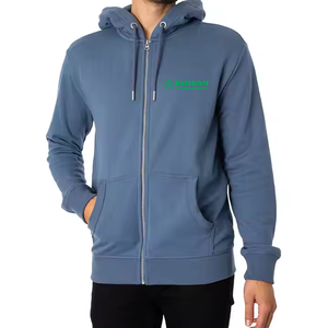 Sweat-shirt à capuche zippé en molleton 100 % coton de haute qualité, respirant, séchage rapide, confortable, grammage lourd, best-seller - Product Image 1