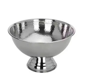 Cubo de hielo de acero hecho a mano para bebidas, acabado martillado de alta demanda, decoración de Bar de vino y cerveza, bañeras de calidad de larga duración - Product Image 2