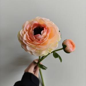 Fleur artificielle <span class=keywords><strong>de</strong></span> renoncule à deux têtes, fausse pivoine, <span class=keywords><strong>bouquet</strong></span> <span class=keywords><strong>de</strong></span> <span class=keywords><strong>mariée</strong></span> pour mariage printanier, décoration <span class=keywords><strong>de</strong></span> table à domicile - Product Image 4