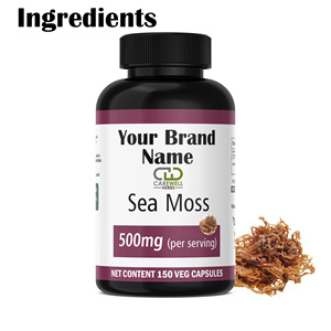 Cápsulas de Shilajit Orgánico y Musgo Marino con Melena de León OEM, 500 mg de Shilajit, Melena de León y Musgo Marino - Product Image 5