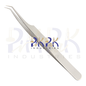 Pince à épiler à pointe fine 5AR-SA en acier inoxydable anti-magnétique anti-acide taille 120mm fabrication de bijoux pince à épiler pointue de précision - Product Image 2