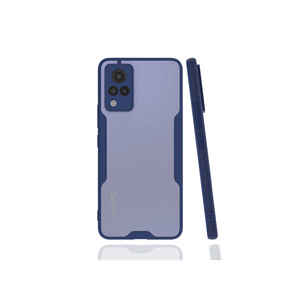 Étui de téléphone en silicone TPU bleu marine de luxe ATA Parfe pour Vivo V21, coque de protection arrière, étui de téléphone portable - Product Image 1